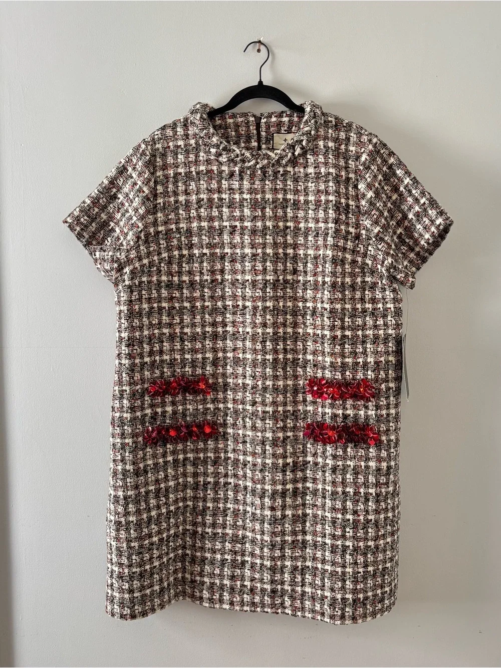 Tuckernuck NWT Winterberry Sequin Tweed Jackie Dress Short-Sleeve Heavy Knit